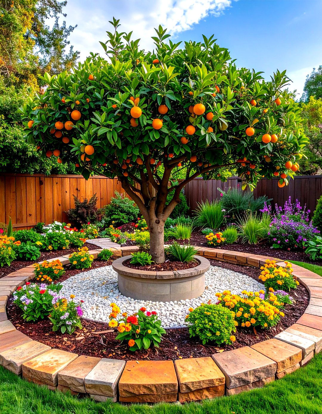 Citrus Tree Ring Supplies Backyard Shade and Fruit - 25 arizona backyard ideas