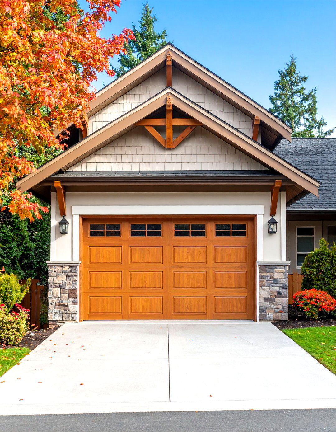 Classic Craftsman Garage Door Trim - 25 exterior garage door trim ideas