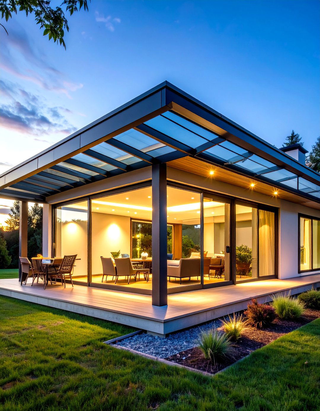 Clear Glass Porch Roof - 25 front porch roof ideas