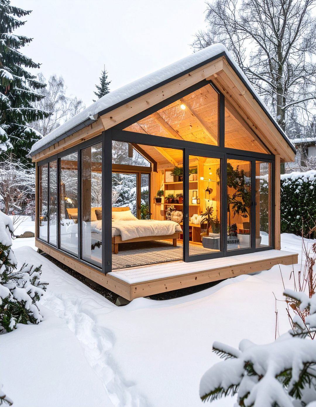 Clear Panel Winter Ready Catio - 25 outdoor catio ideas