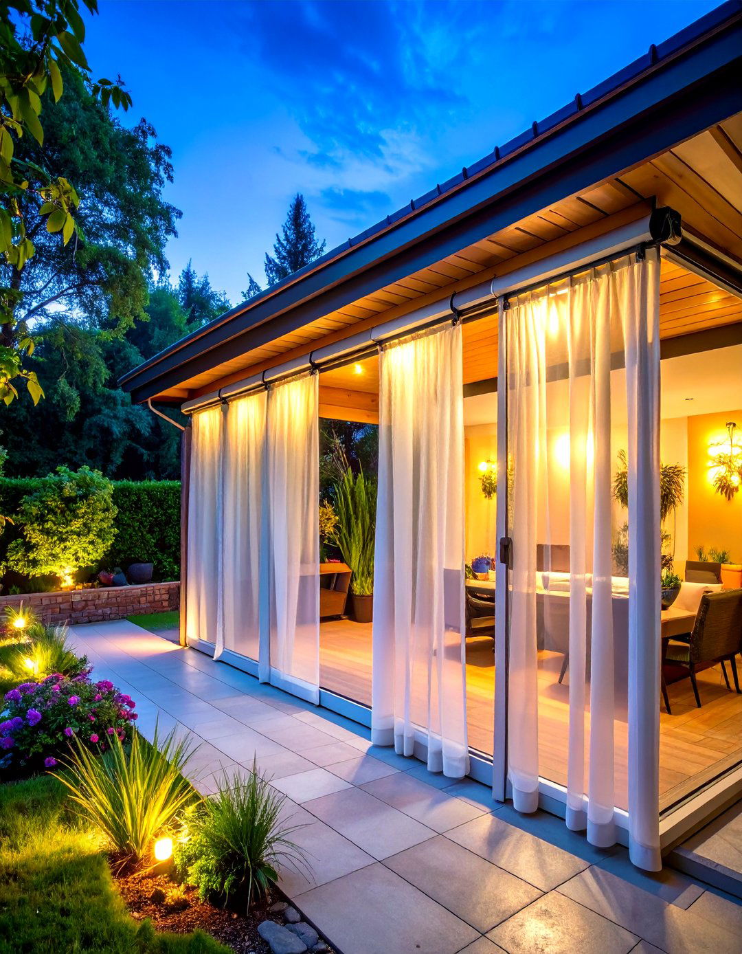 Clear Vinyl Roll Up Curtains - 25 patio enclosure ideas