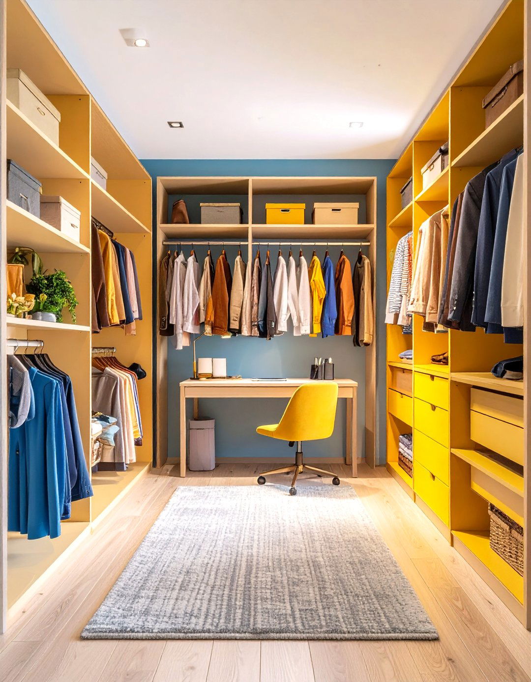 Cloffice Open Closet Meets Workspace - 25 open closet ideas