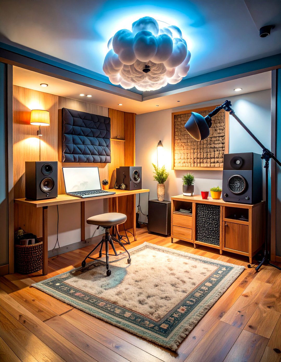 Closet Vocal Booth Inside a Compact Music Room - 25 music room ideas