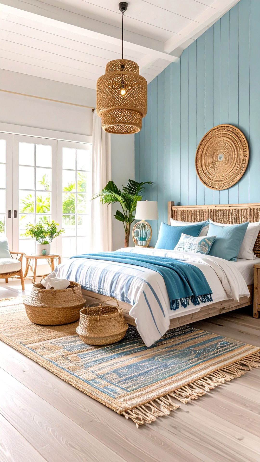 Coastal Breeze Room with Sun Washed Blues - 25 aesthetic room ideas
