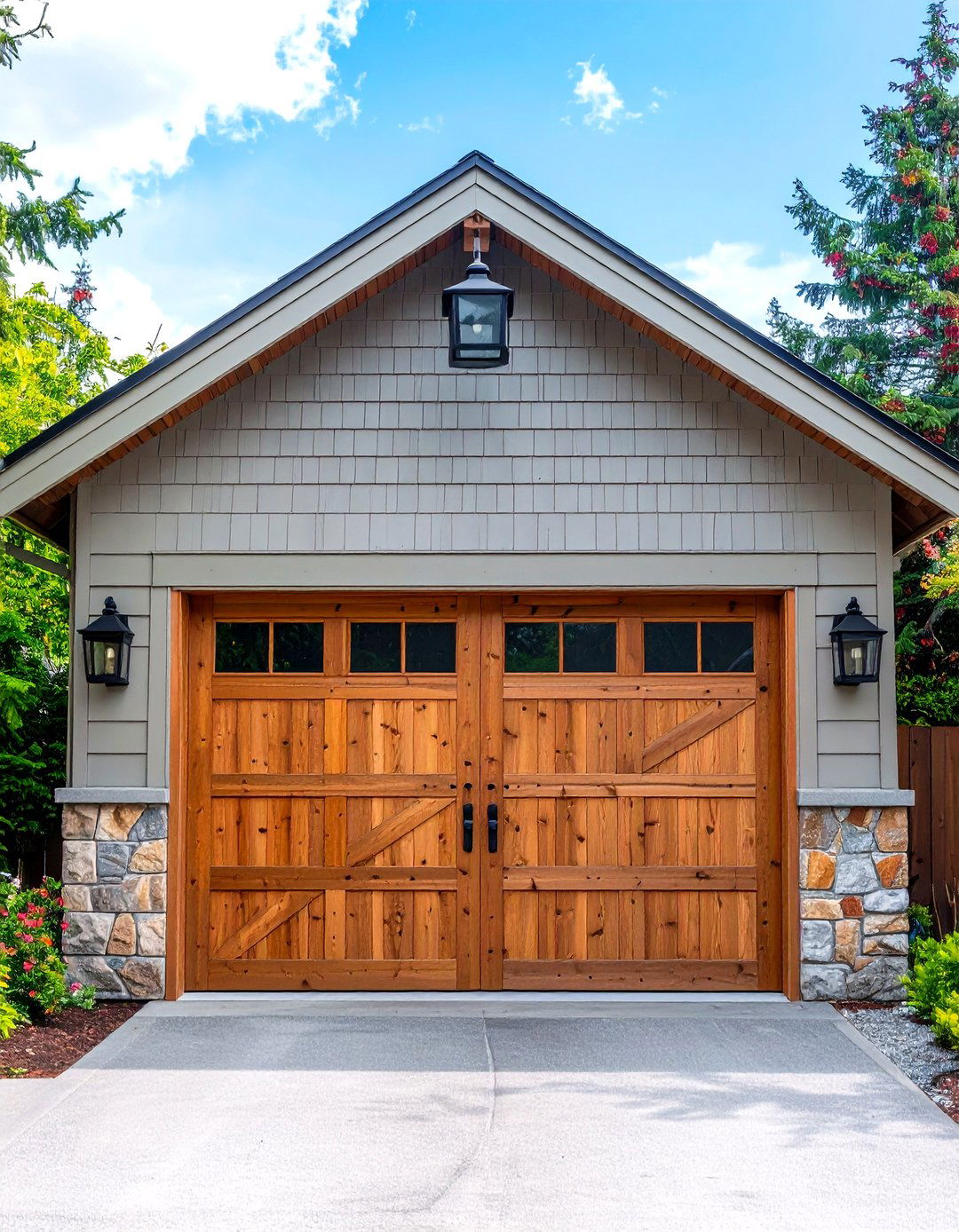 Coastal Shiplap Inspired Garage Door Trim - 25 exterior garage door trim ideas