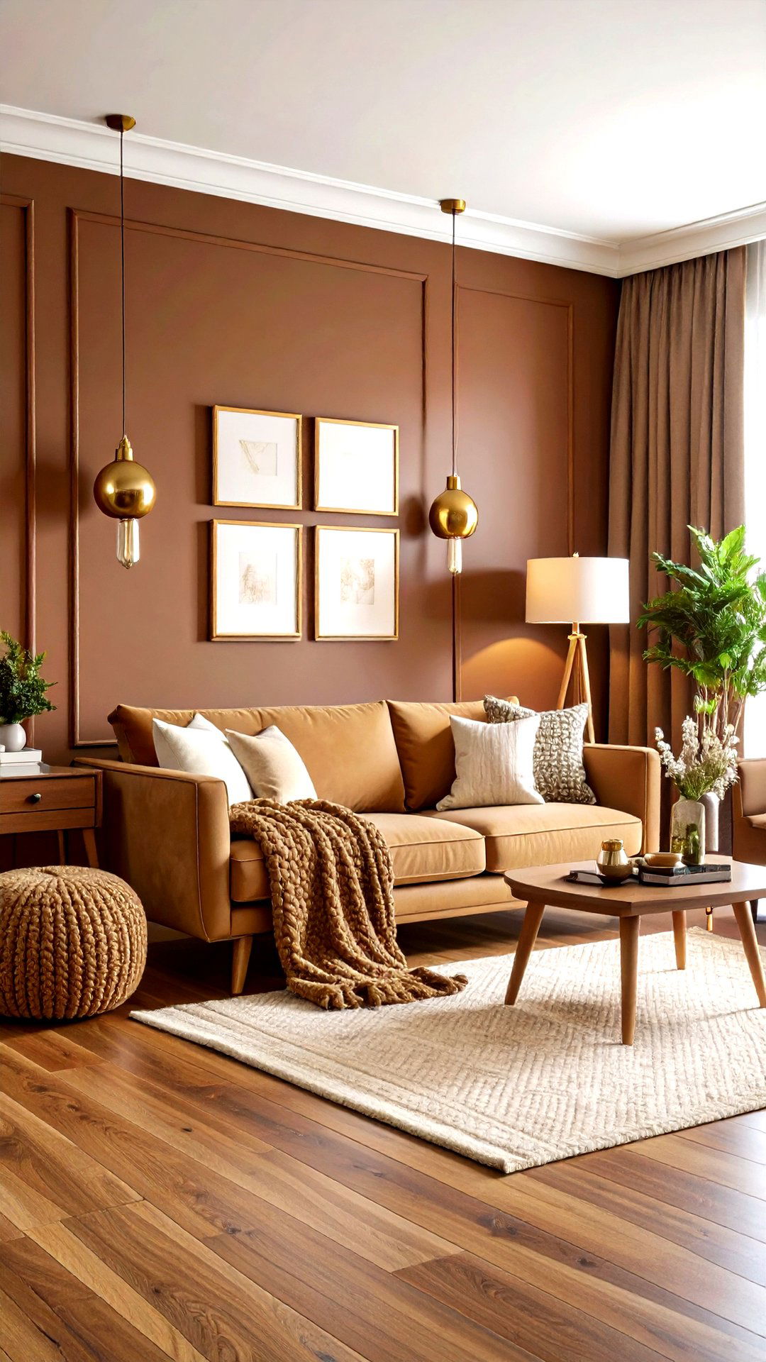 Cocoa Brown Accent Wall Richness - 25 accent wall colors