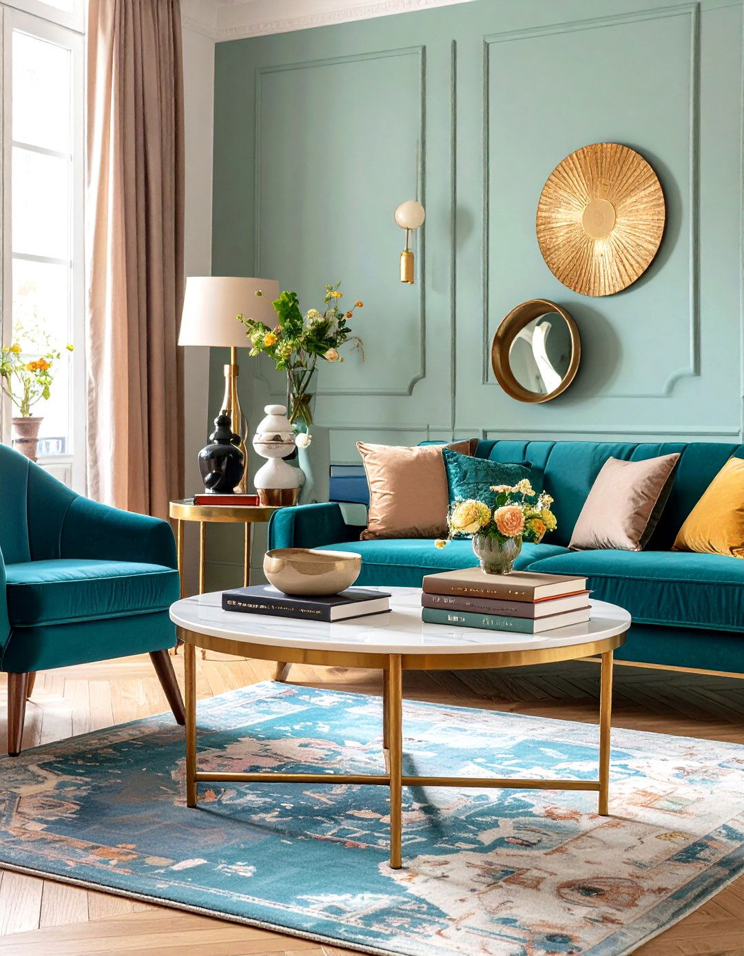 Coffee Table Stacks of Art and Fashion Books Create Instant Chic - 25 parisian-style living room ideas