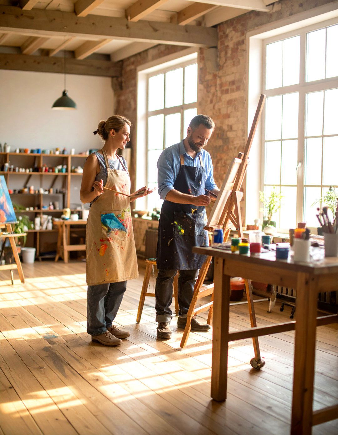 Collaborative Couples Painting - 25 21th wedding anniversary ideas