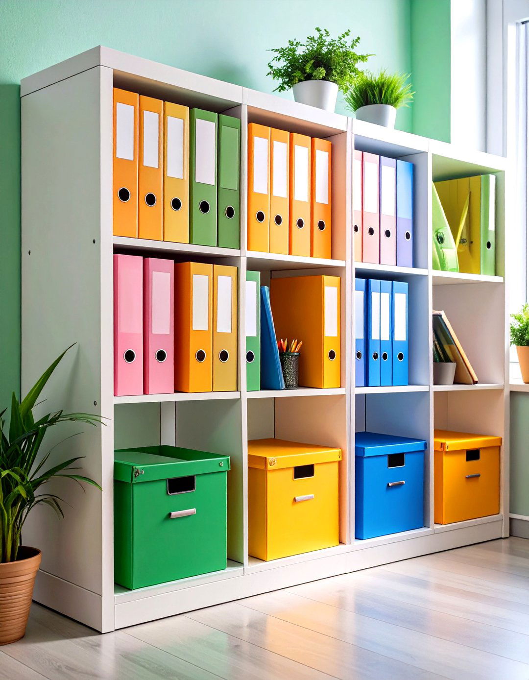 Collapsible File Boxes Keep Paperwork Portable - 25 office storage ideas