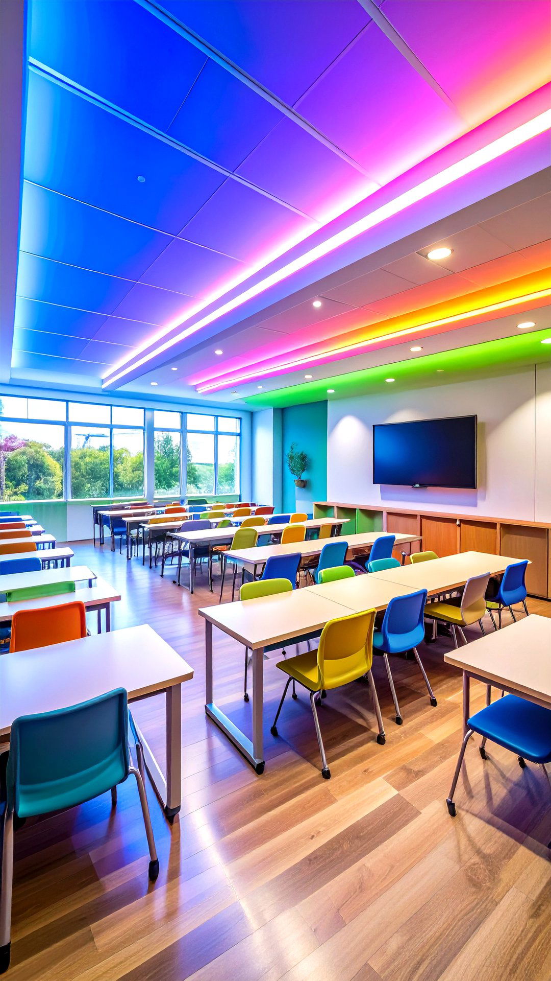 Color Changing Accent Classroom Lighting for Engagement - 25 classroom lighting ideas