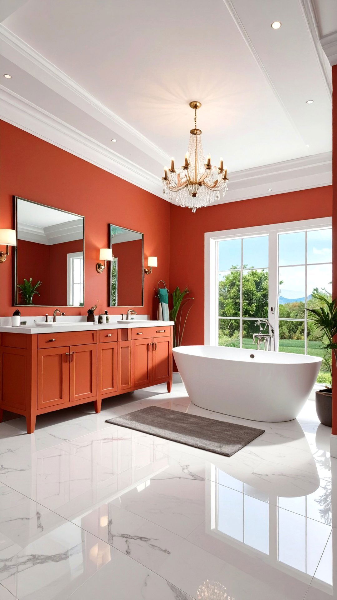 Color Drench Bathroom Walls and Ceiling - 25 aesthetic bathroom ideas