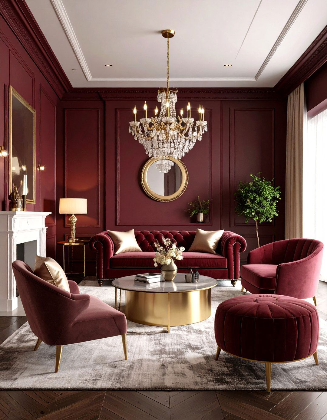 Color Drench the Parlor Room for Modern Maximalism - 25 parlor room ideas