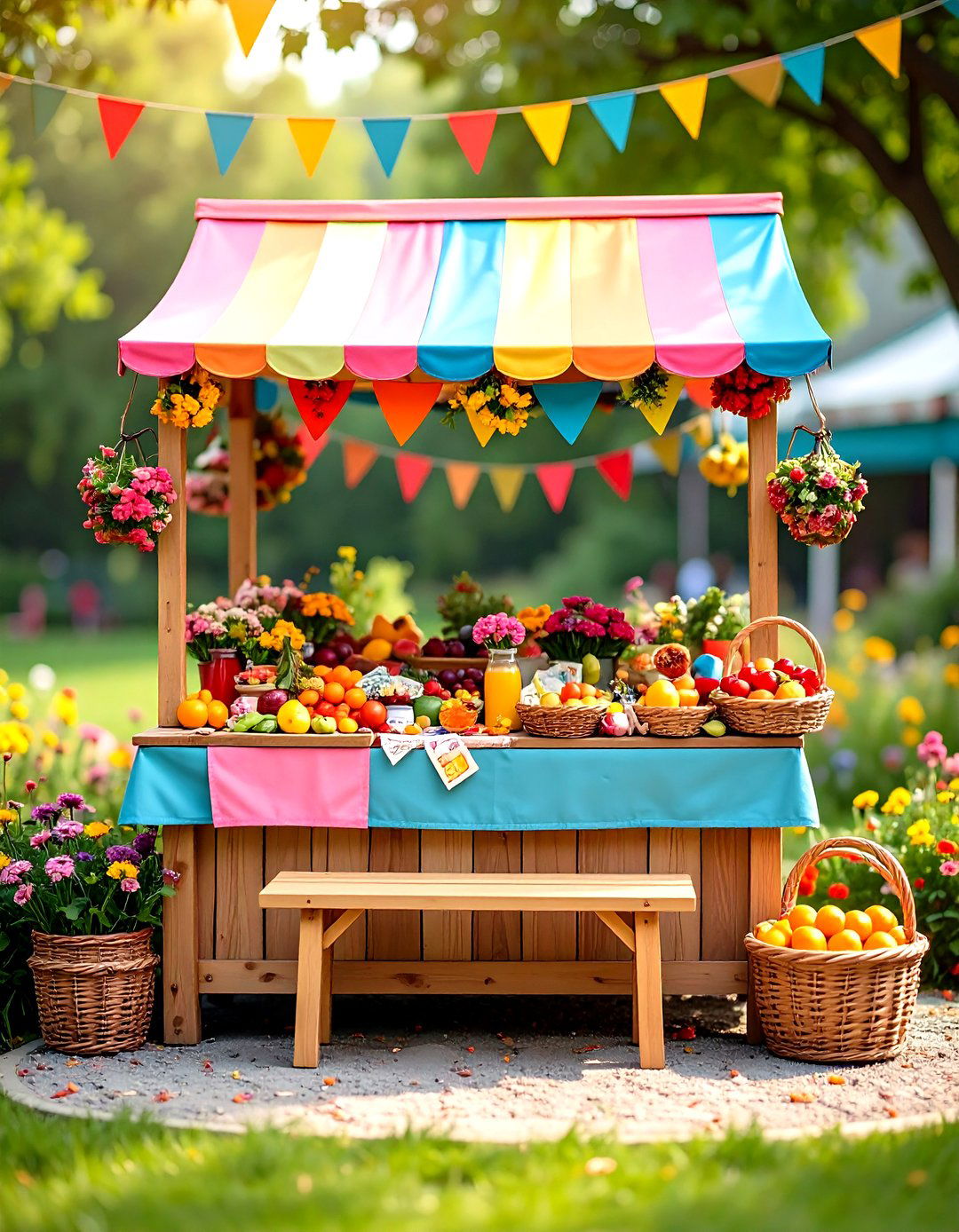 Community Role Play Market Stall - 25 eyfs outdoor area ideas