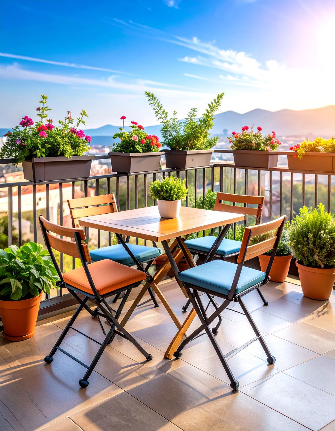 Compact Balcony Bistro Dining Area - 25 outdoor dining area ideas