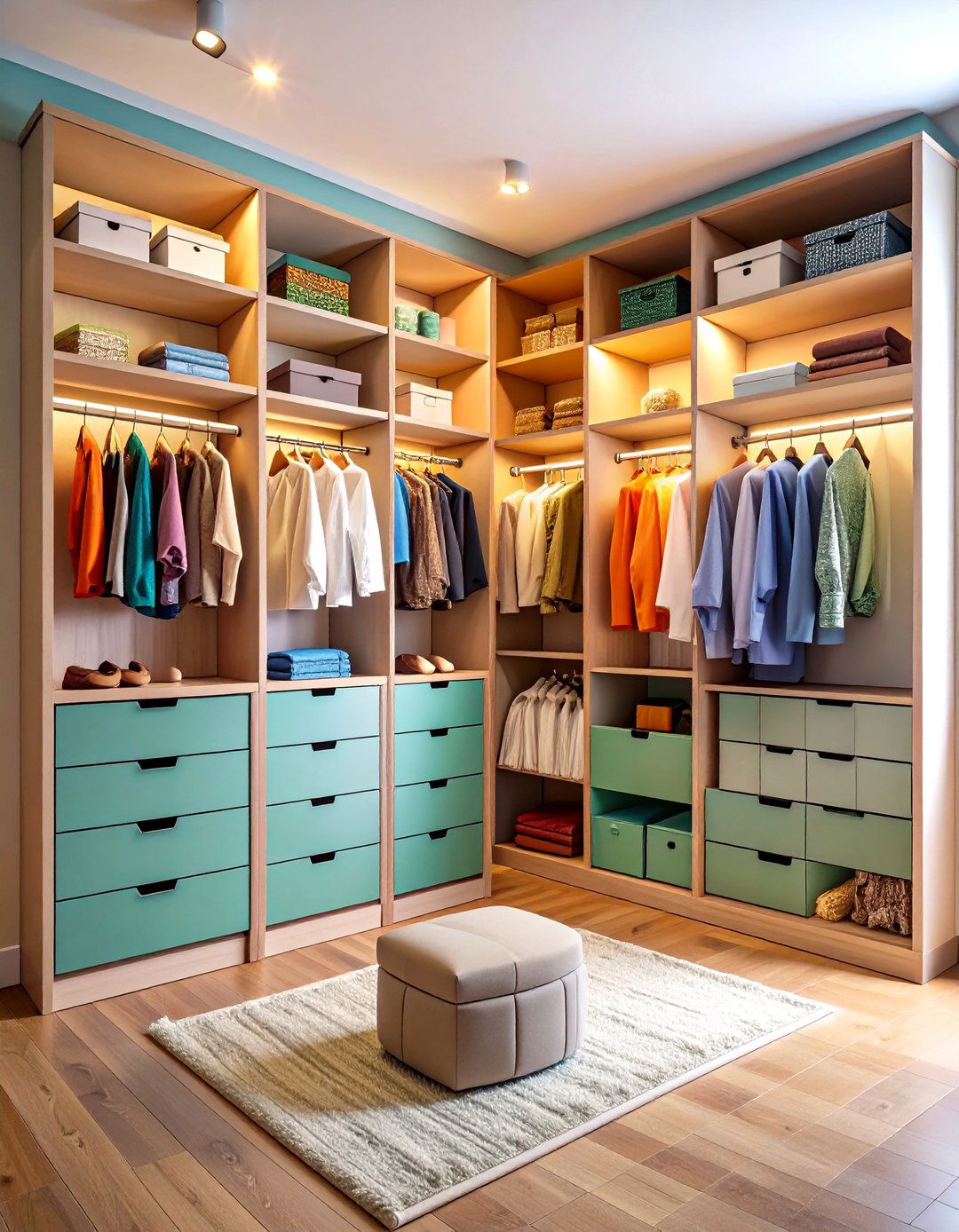 Compact Corner Open Closet Solutions - 25 open closet ideas