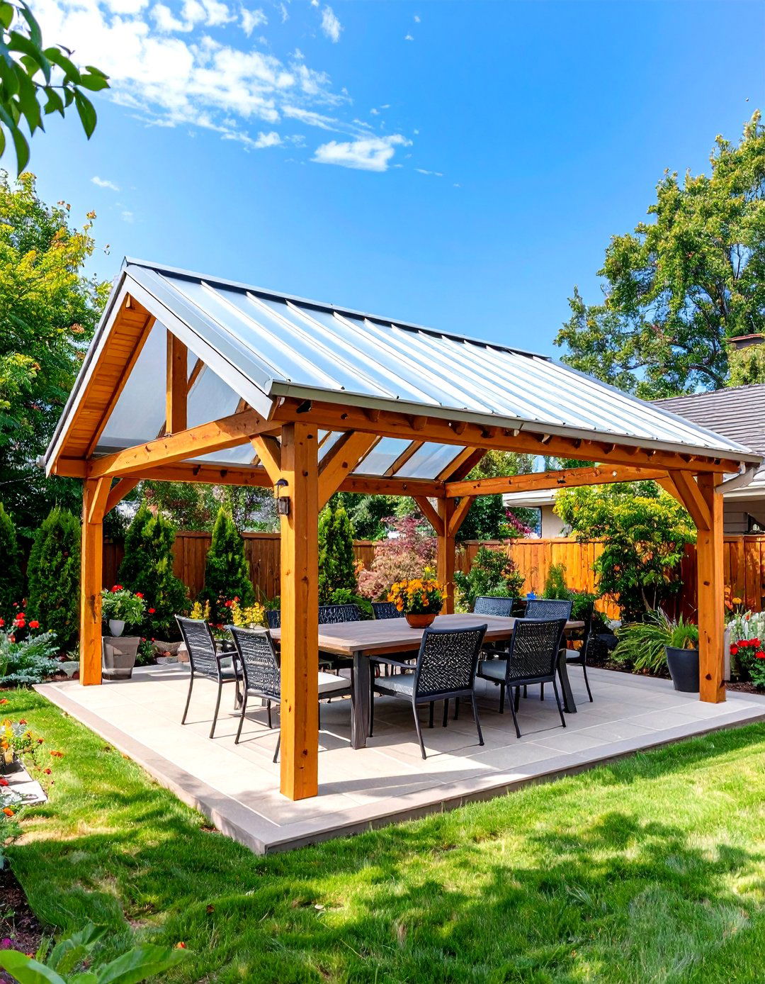 Compact Gable Roof for Townhomes - 25 gable patio roof design ideas