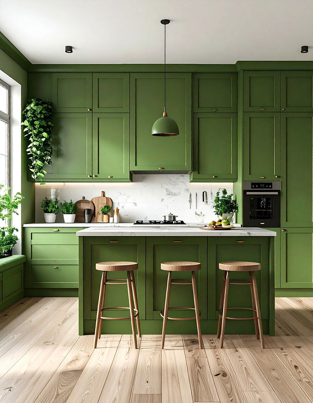 Compact Olive Green Kitchen for Small Spaces - 25 olive green kitchens