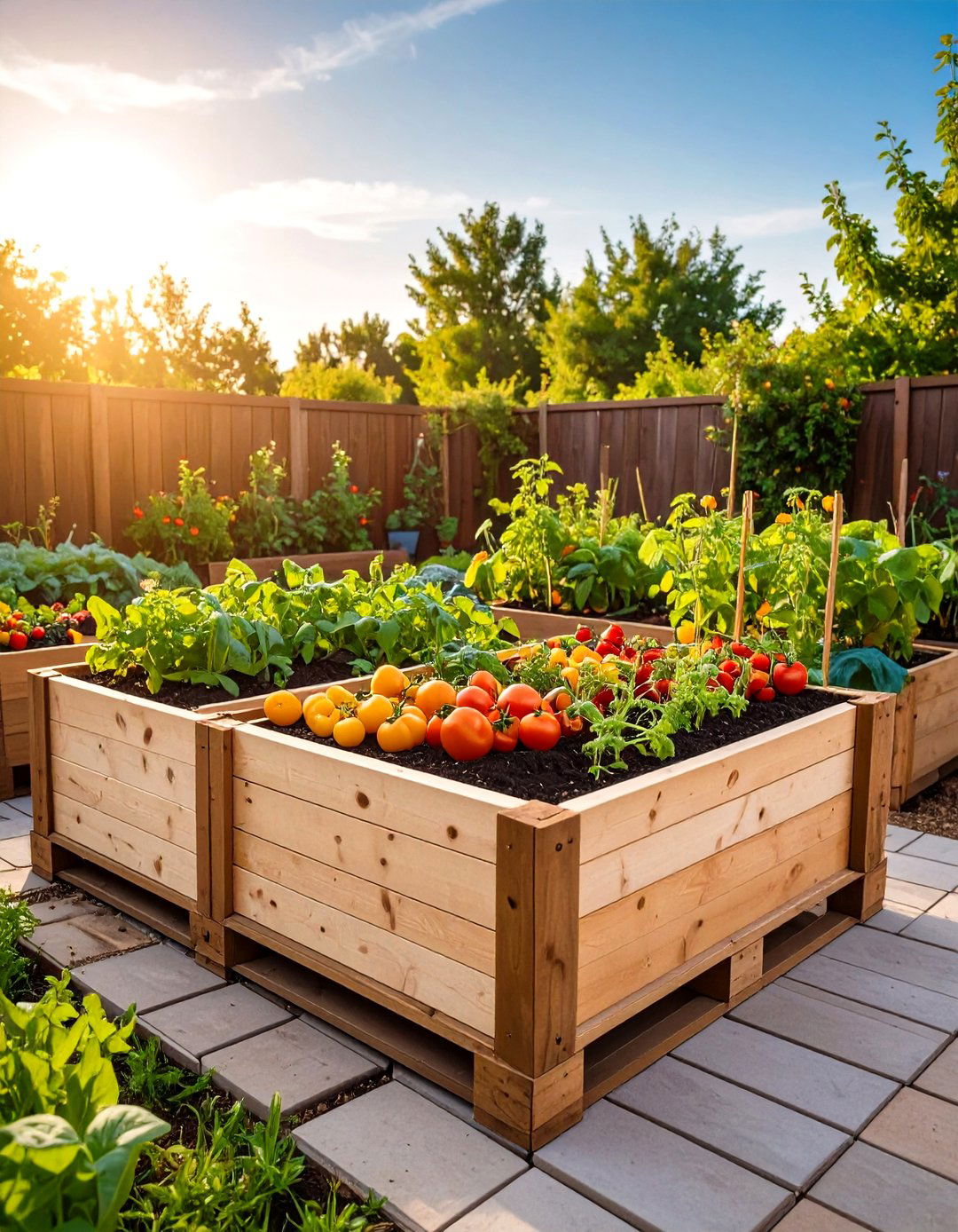 Compact Pallet Raised Bed - 25 pallet garden ideas