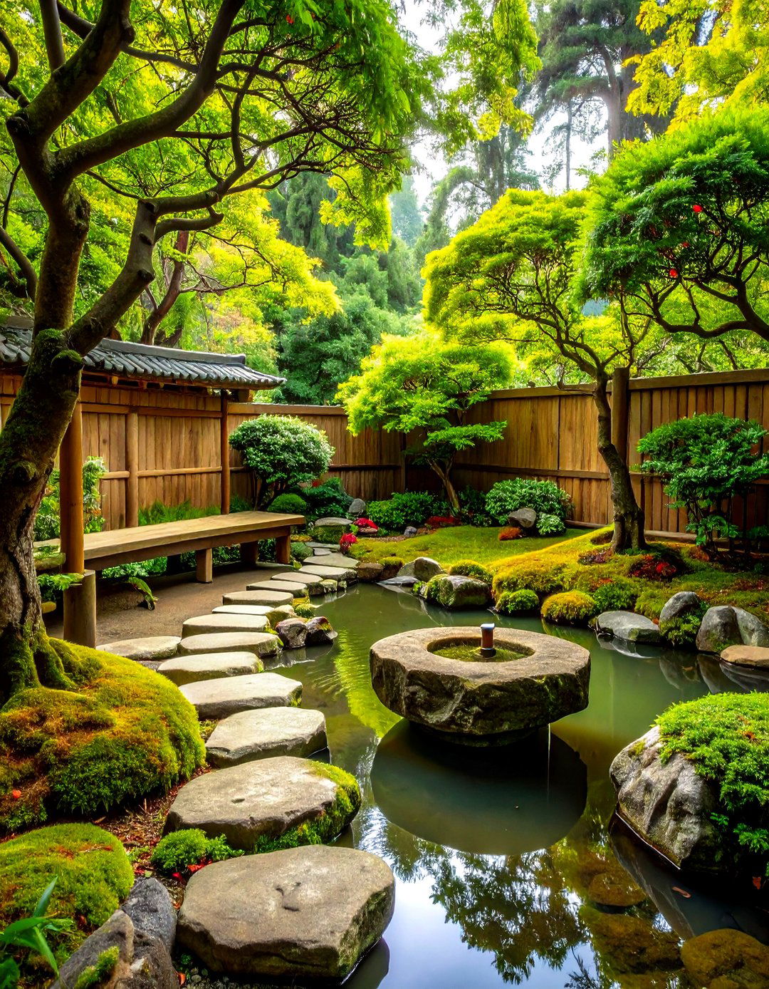 Compact Tea Garden Nook for Quiet Reflection - 25 asian landscaping ideas