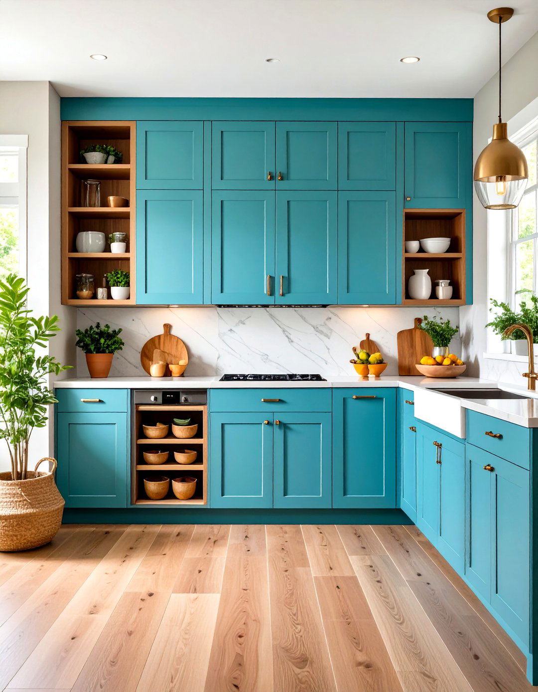 Conceal in Cabinetry - 25 pantry door ideas