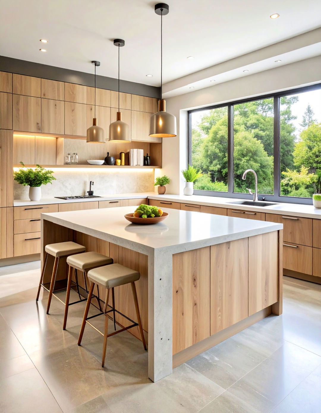 25 Concrete Countertop Ideas for Modern Industrial Kitchen Style