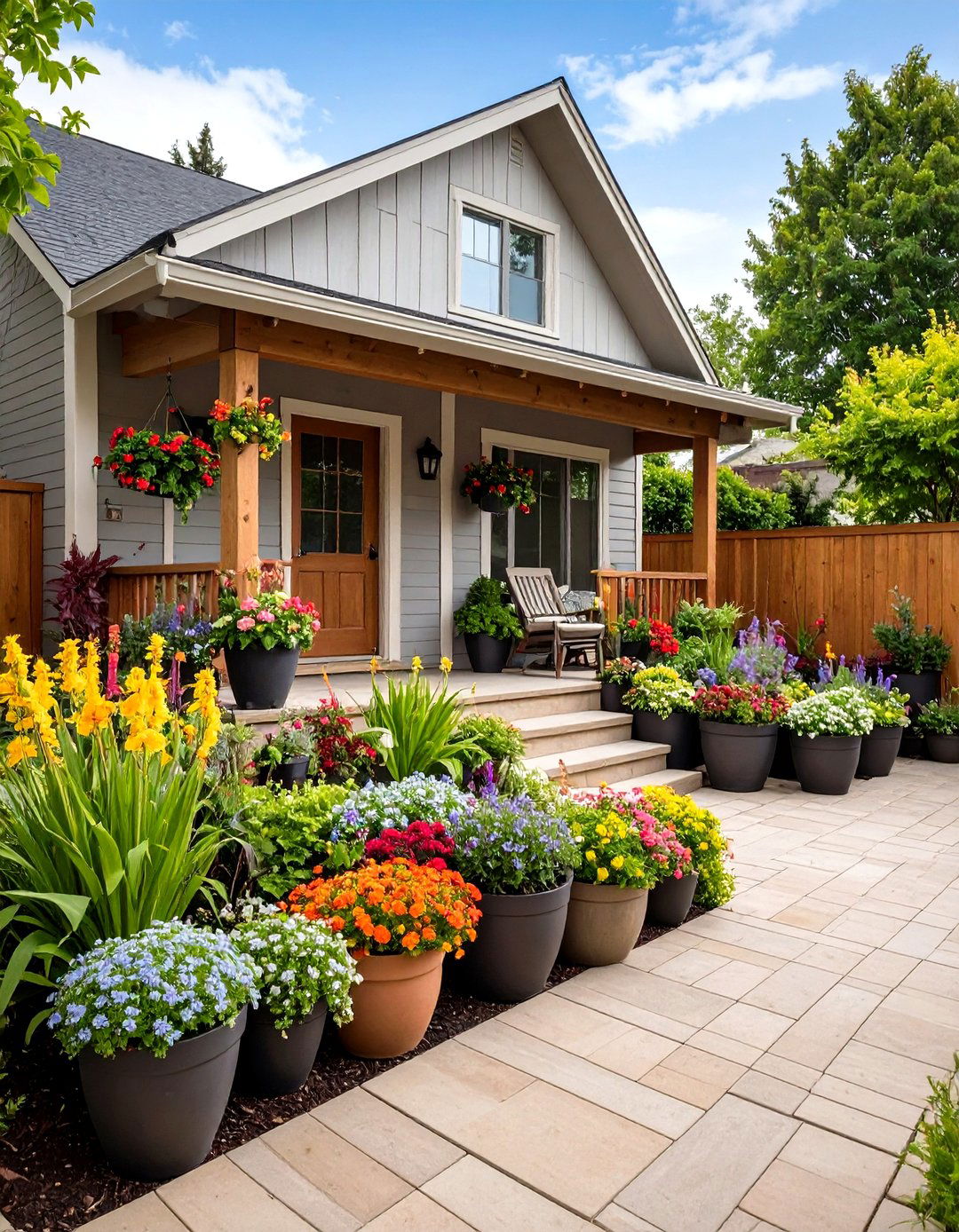 Container Cluster Flower Bed Flexibility - 25 flower bed ideas