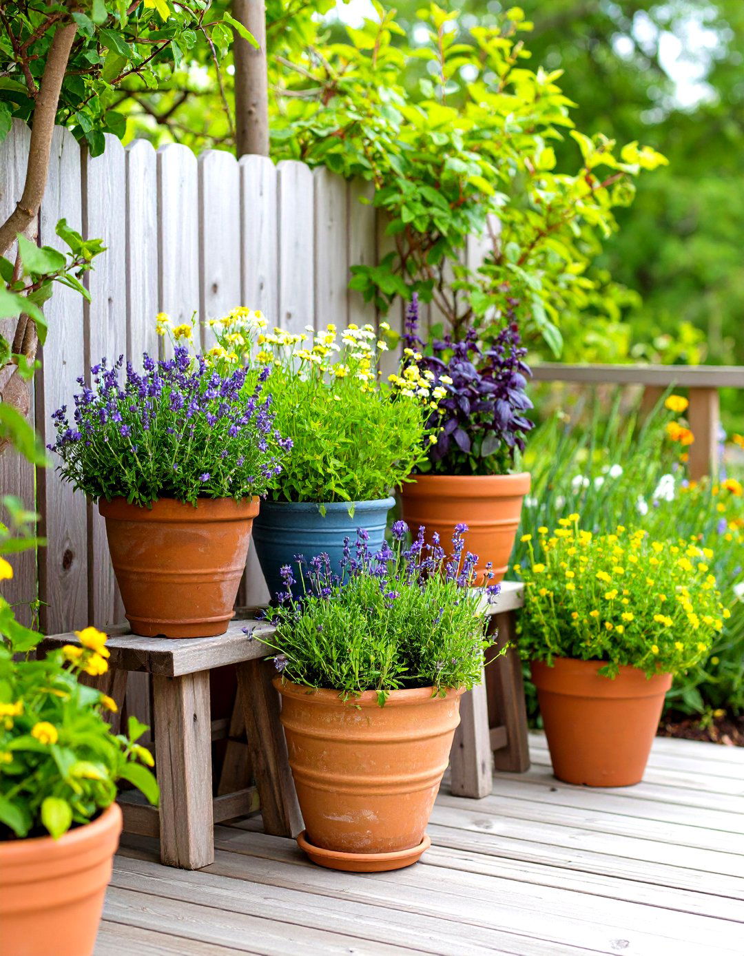 Container Herb Nook Brings Flavor to the Backyard - 25 arizona backyard ideas