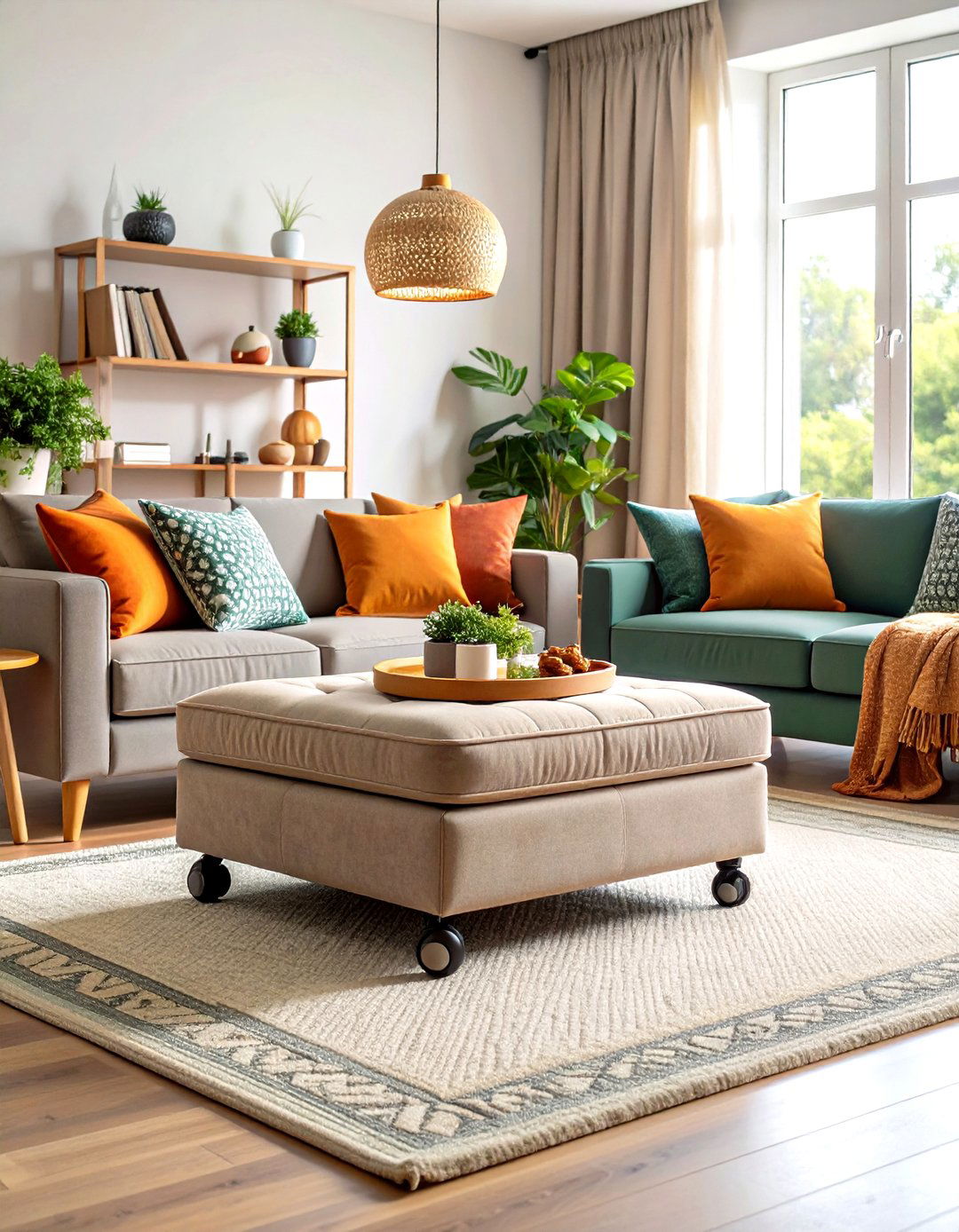 Convertible Ottoman Coffee Tables Save Living Room Space - 25 apartment small living room ideas
