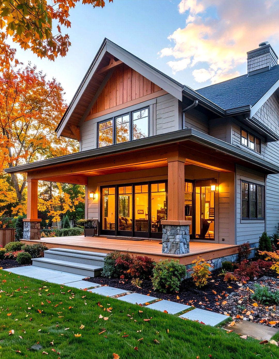 Convertible Panel Open Gable Porch Extending the Seasons - 25 open gable porch ideas