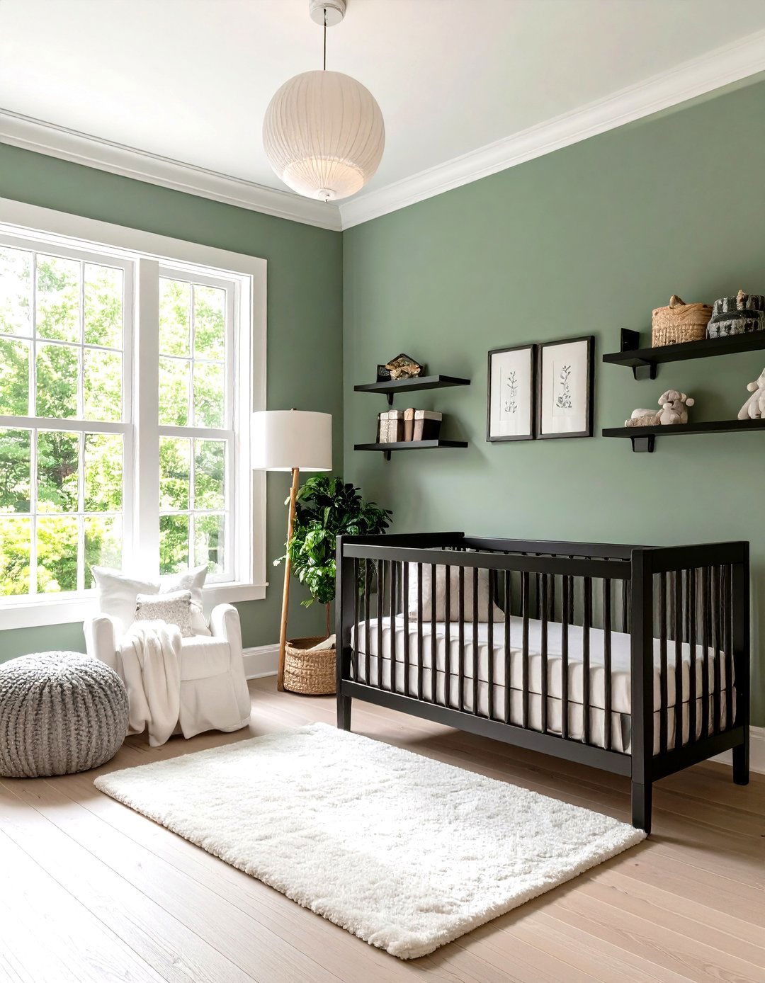 Cool Charcoal Accent Nursery Color - 25 nursery color ideas