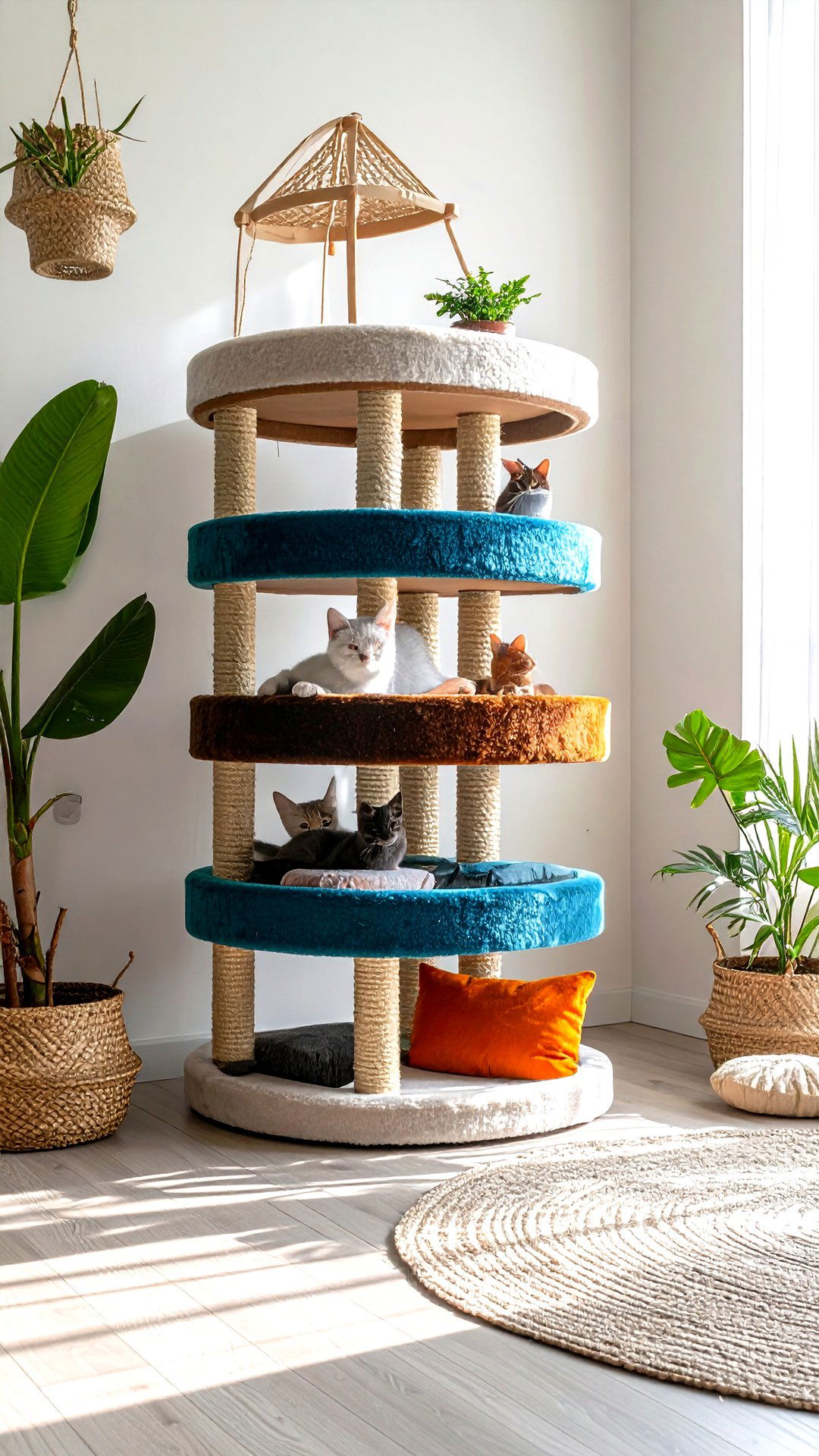 Corner Cat Perch Shelf for Feline Enrichment - 25 corner shelf ideas