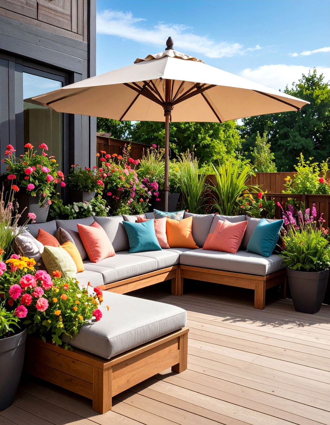 Corner Deck Reading Nook - 25 outdoor reading nook ideas