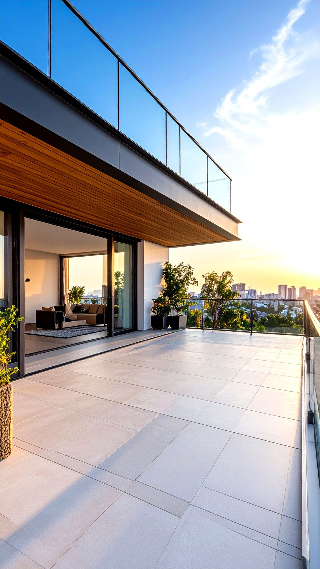 Corner Wrap Cantilever Balcony Panorama - 25 cantilever balcony ideas