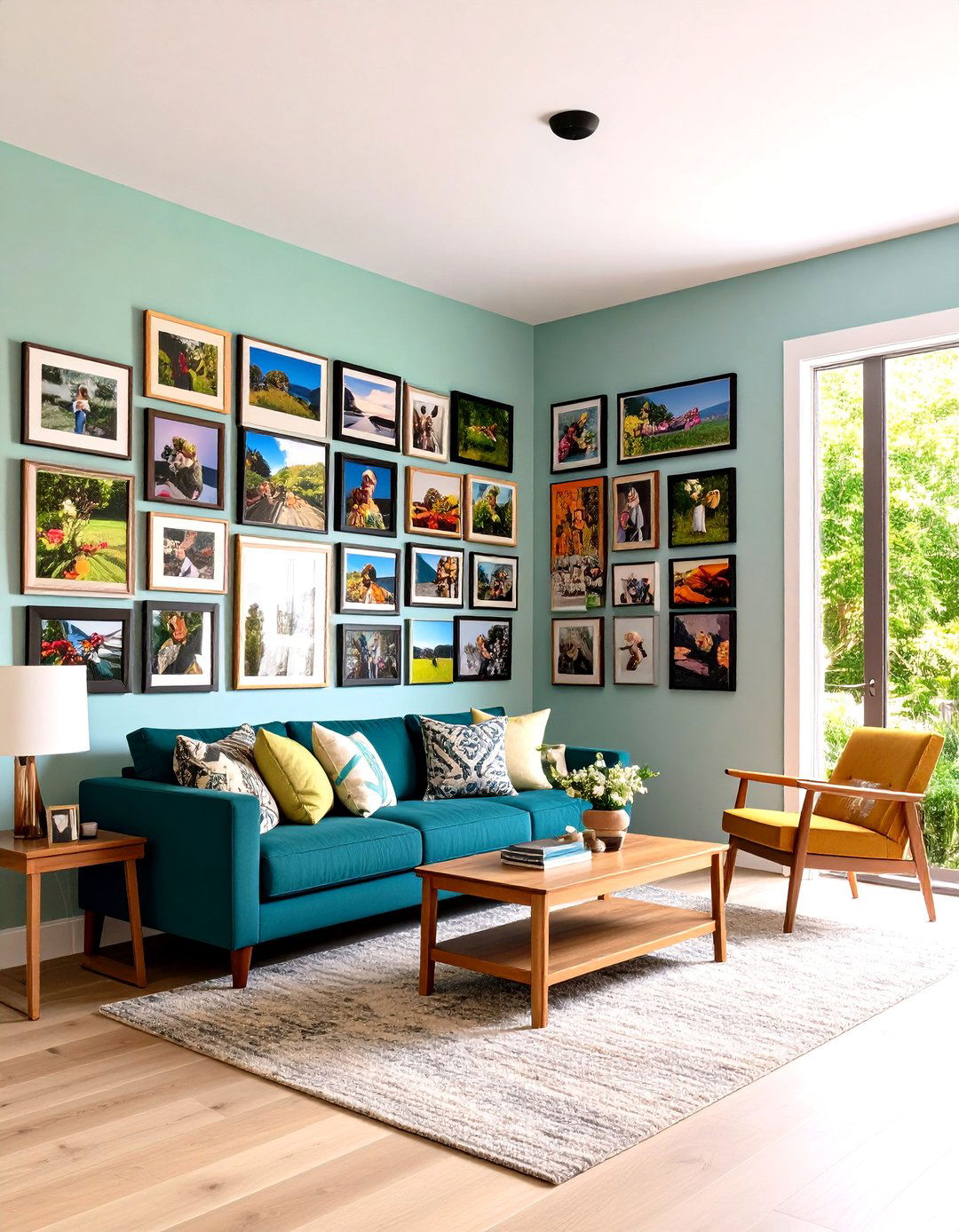 Corner Wrap Family Picture Wall - 25 family picture wall ideas
