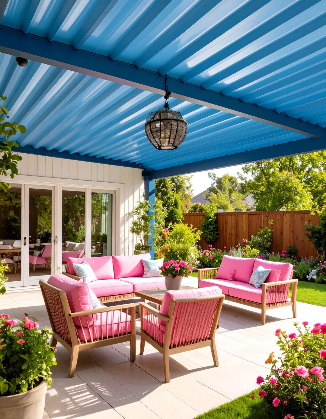 Corrugated Metal Patio Ceiling - 25 patio ceiling ideas