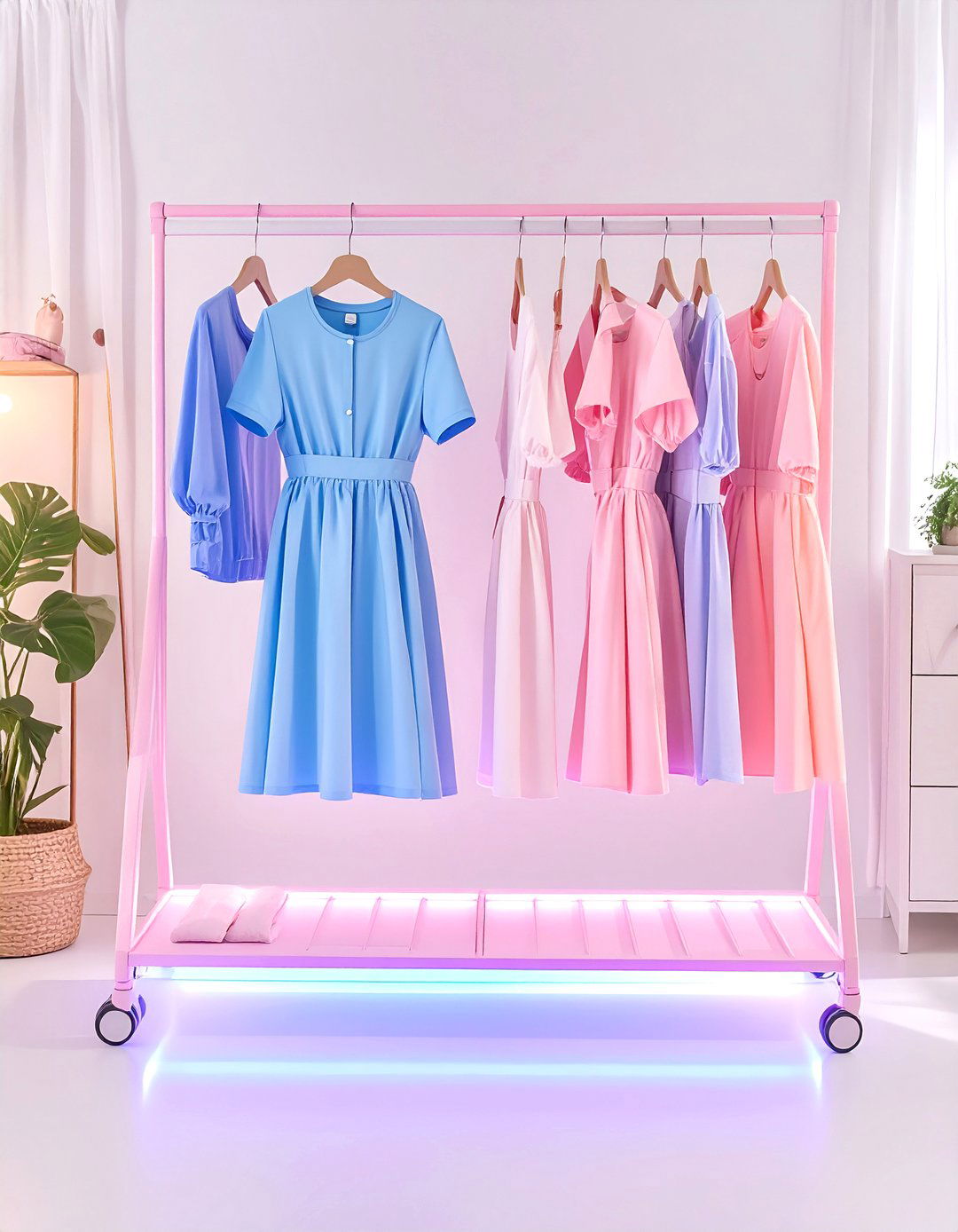 Cosplay Costume Rack Adds Flair to Gamer Girl Room Decor - 25 gamer girl room ideas