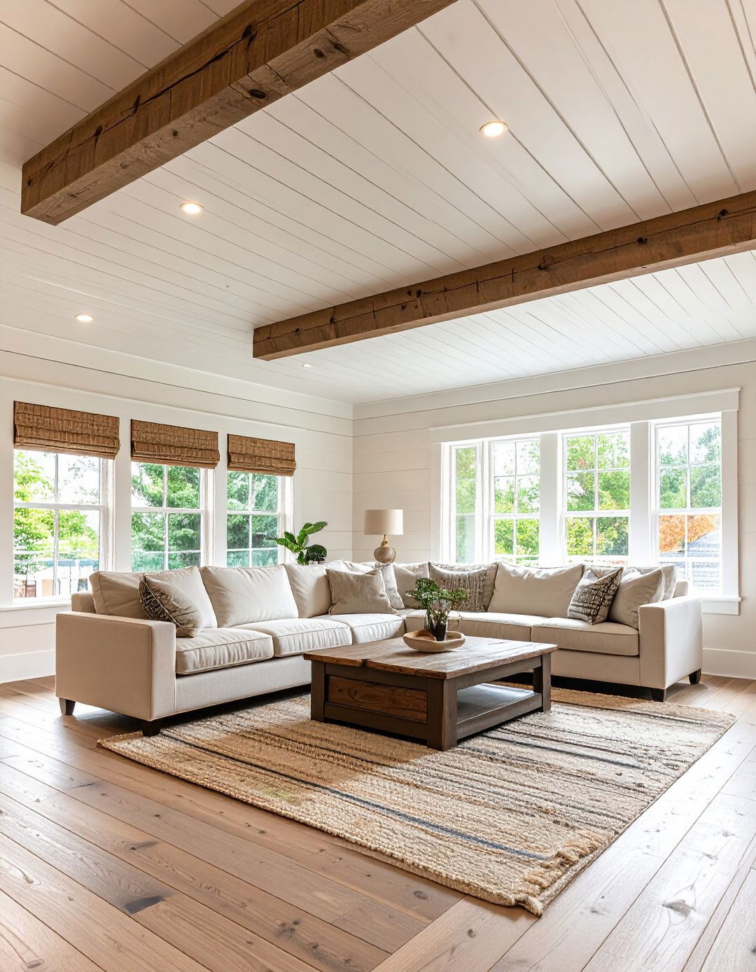 Country Living Room Bright Beadboard Ceilings - 25 country living room ideas