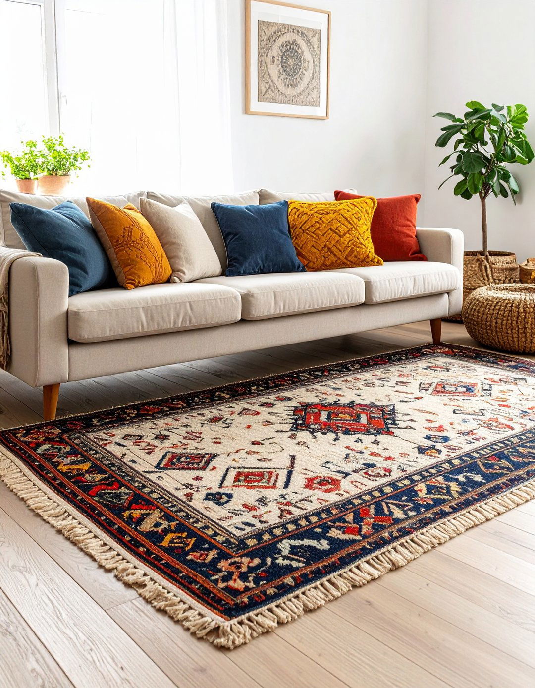 Country Living Room Layered Rug Strategy - 25 country living room ideas