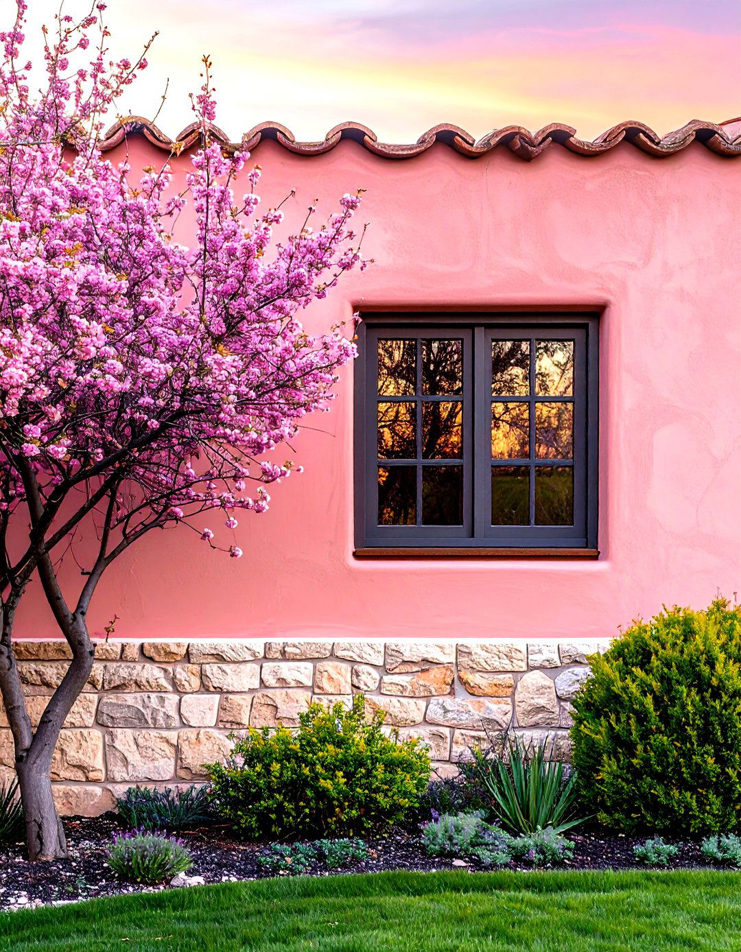 Courtyard Wall Shields the Backyard from Harsh Gusts - 25 arizona backyard ideas