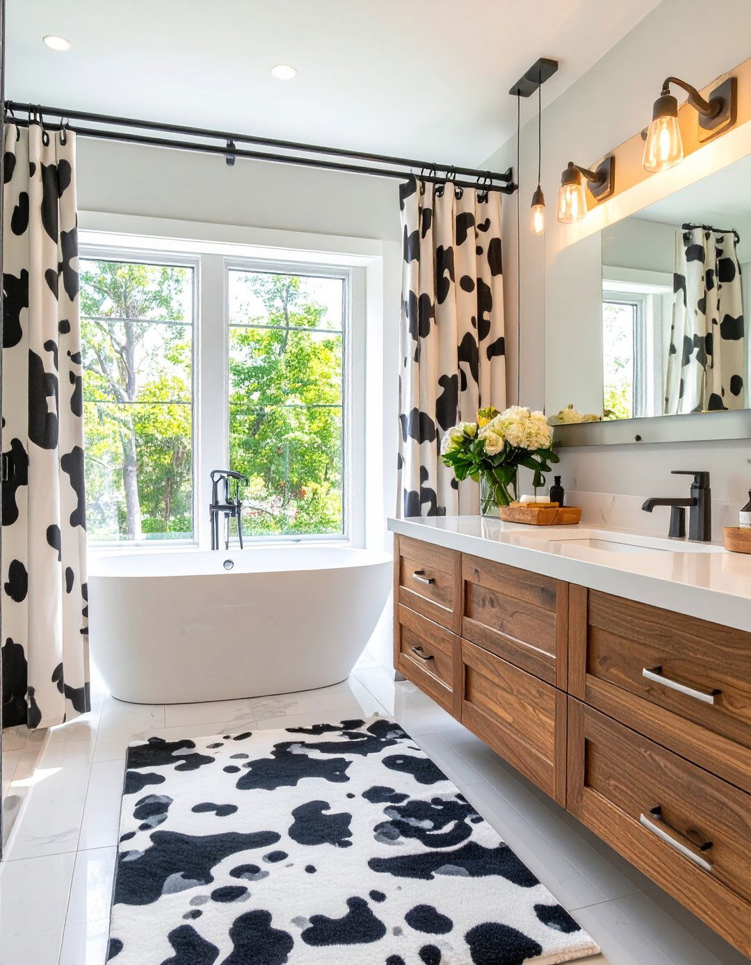 Cow Print Bathroom Textiles - 25 cow print room decor ideas