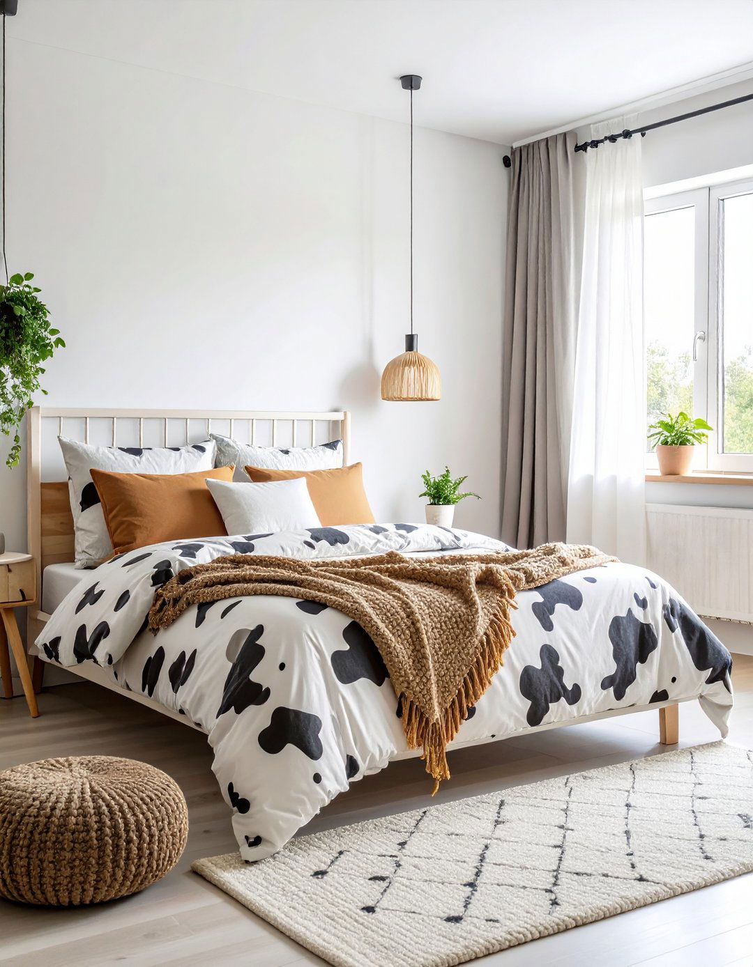 Cow Print Bedding for Playful Bedrooms - 25 cow print room decor ideas