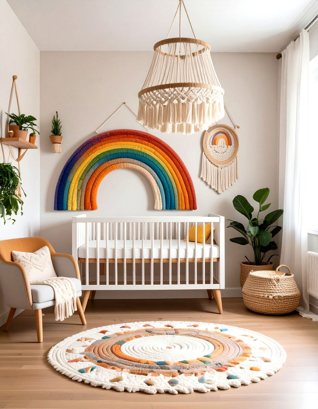 Cozy Macrame and Textile Wall Hangings - 25 nursery wall decor ideas