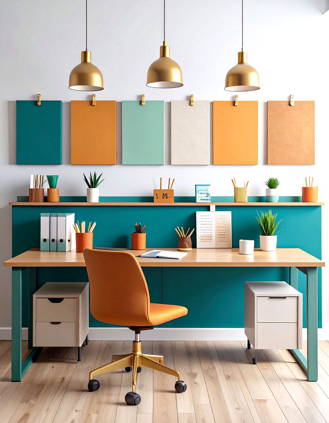 Craft a Cohesive Color Story for Your Cubicle - 25 cubicle decor ideas