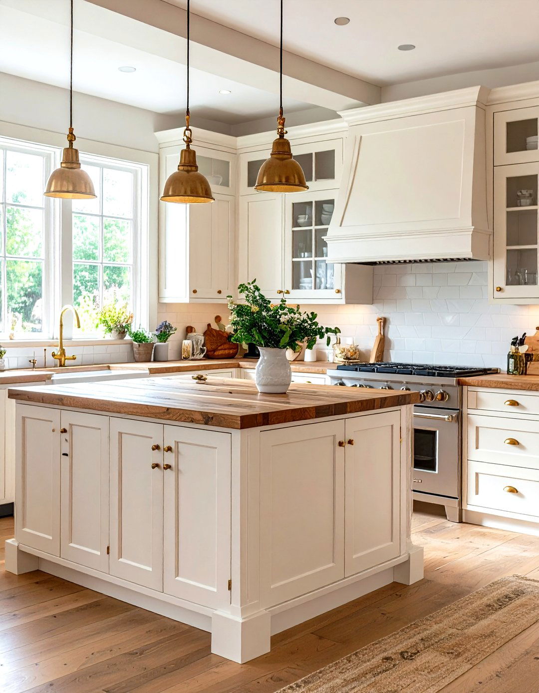 Creamy White Cabinetry - 25 painting kitchen cabinet ideas