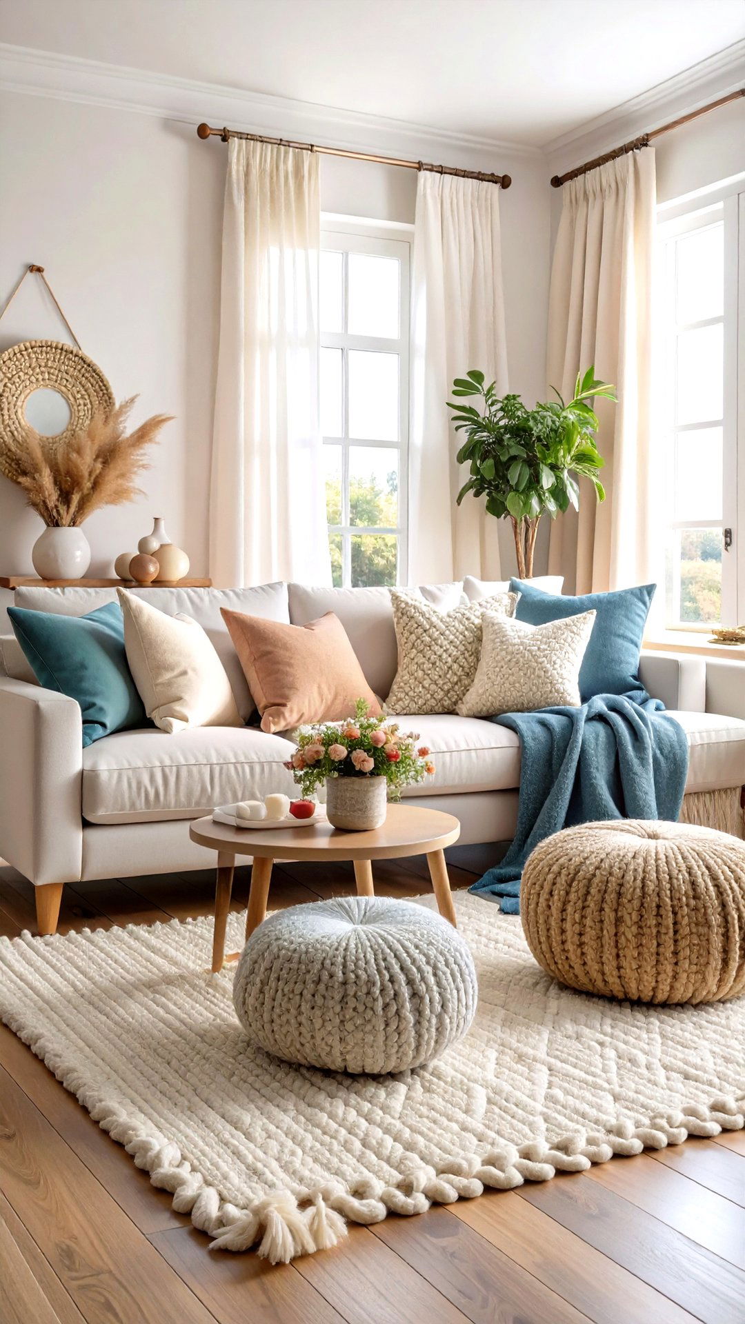 Create Cozy Layers of Softness - 25 coastal living room ideas