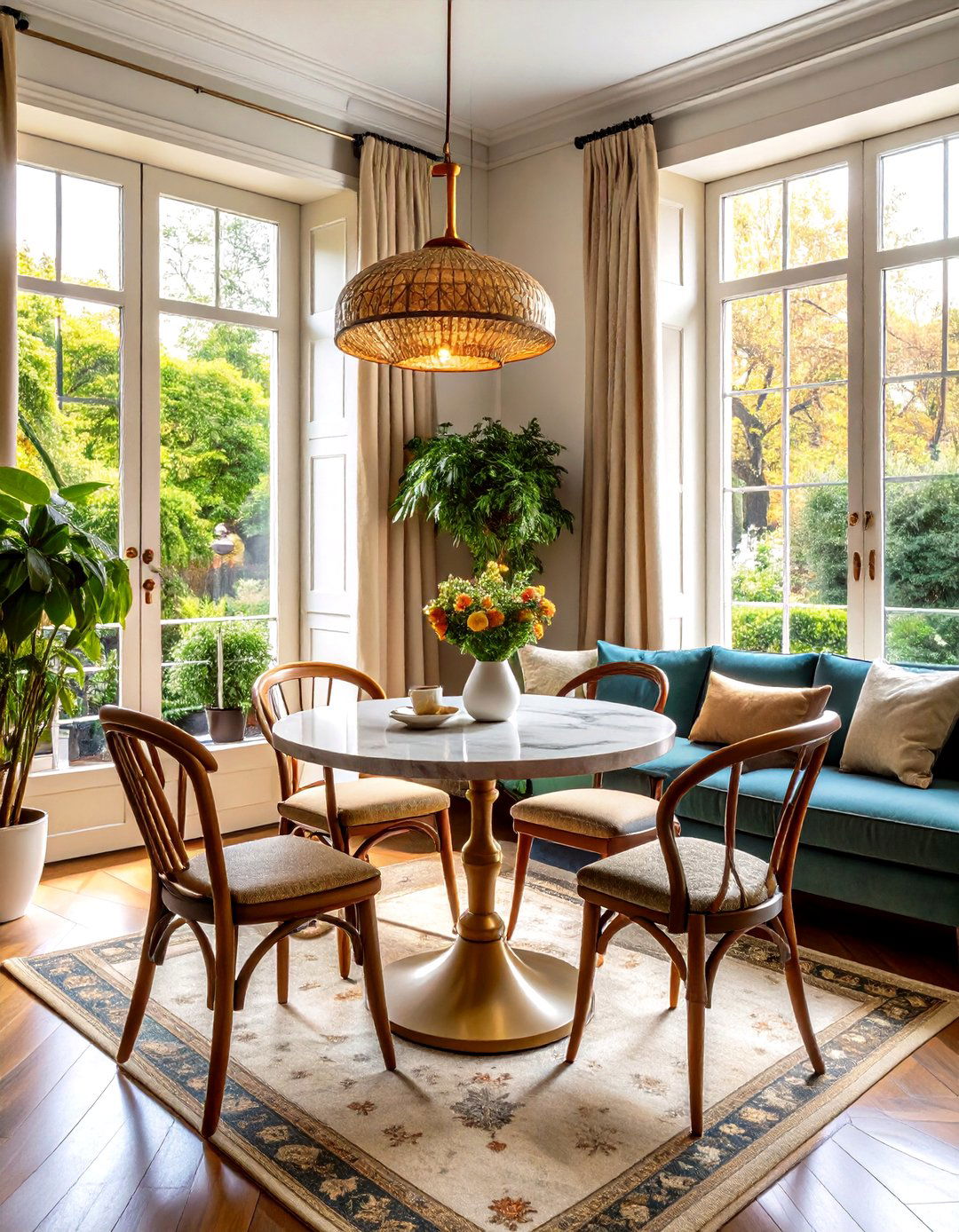 Create a Petite Bistro Corner for Cafe Style Living - 25 parisian-style living room ideas