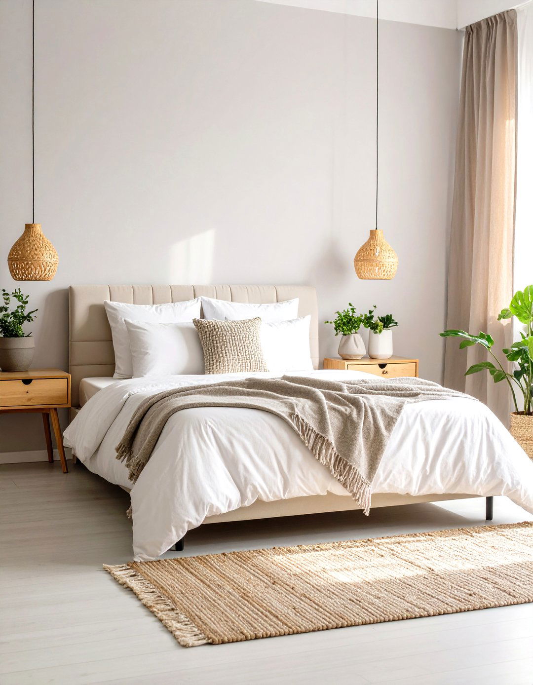 Crisp White Bedding Keeps the Dorm Room Airy - 25 minimalist dorm room ideas