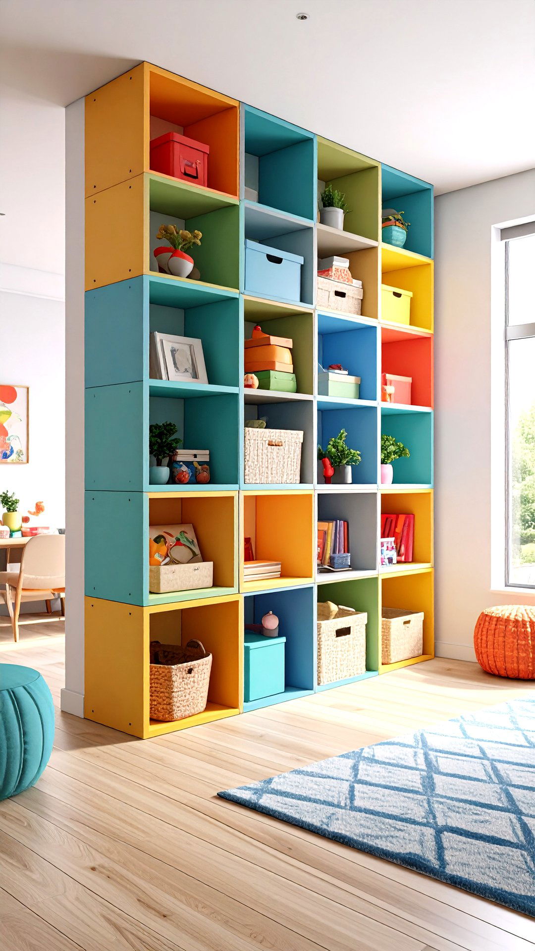 Cube Stack Modular Corner Shelf for Custom Layouts - 25 corner shelf ideas