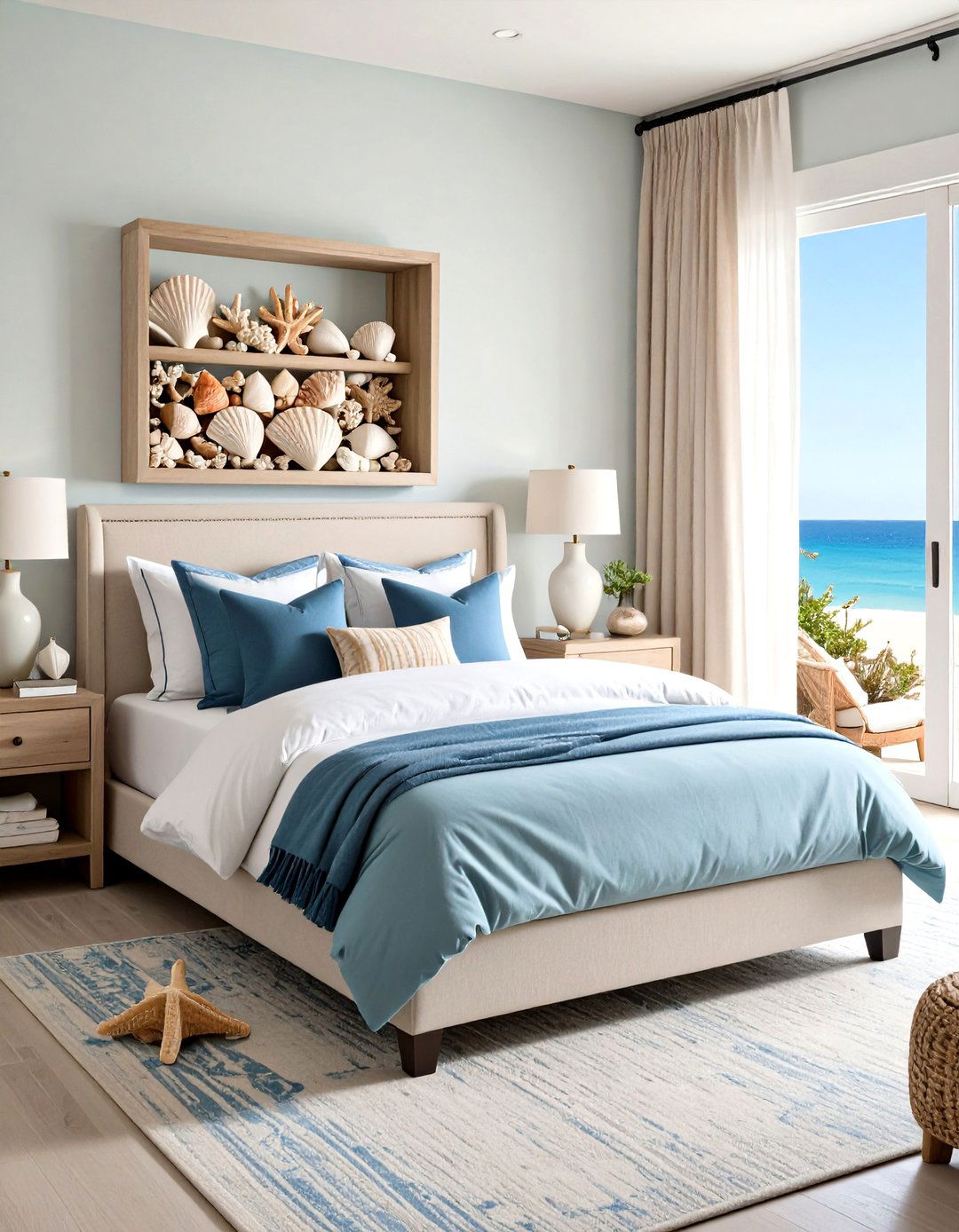 Curate a Shell and Coral Display - 25 ocean-themed bedroom ideas