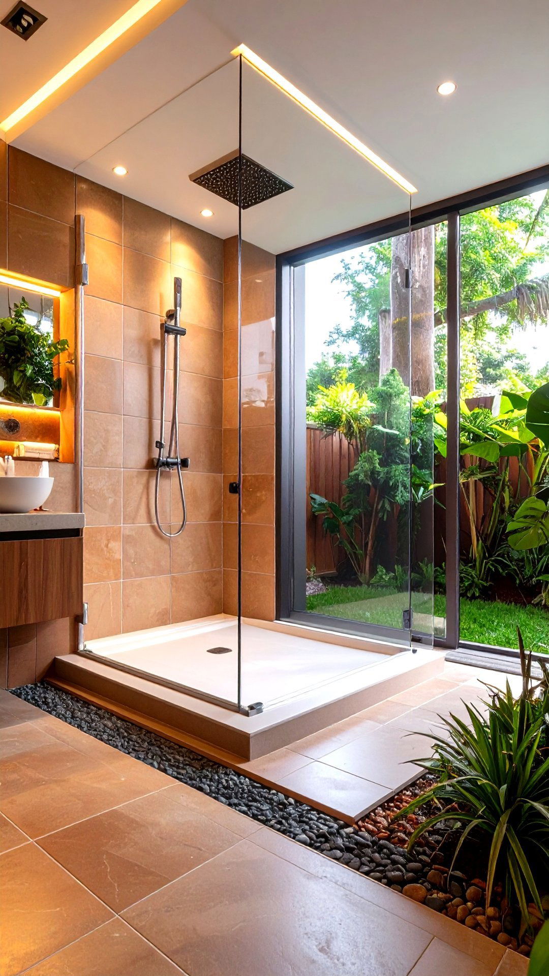 Curbless Bathroom Shower Transitions - 25 aesthetic bathroom ideas